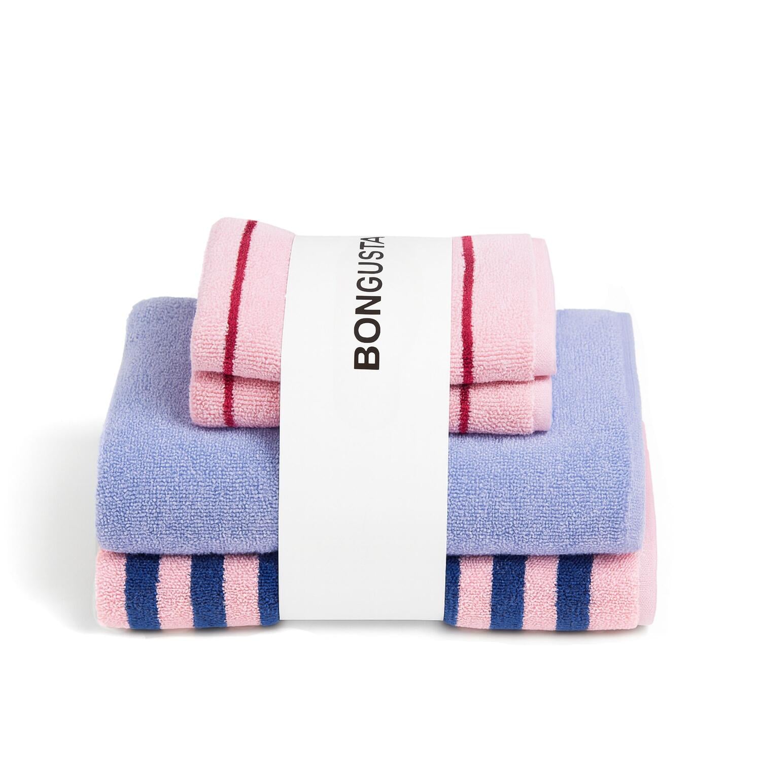 4 stk håndklæde sampak - Lavender Blue/Baby Pink & Ski Patrol/Dazzling Blue & Rose